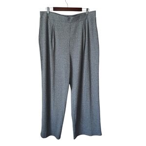 Joe Fresh Wide Leg Ribbed Elastic Waist Loose Fit Grey Pants Women's XL